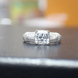 Sterling Silver Engagement Ring - 10AB77