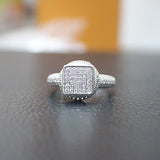 Sterling Silver Engagement Ring - 10AB80