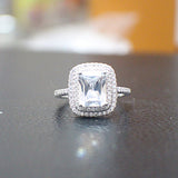 Sterling Silver Engagement Ring - 10AB82
