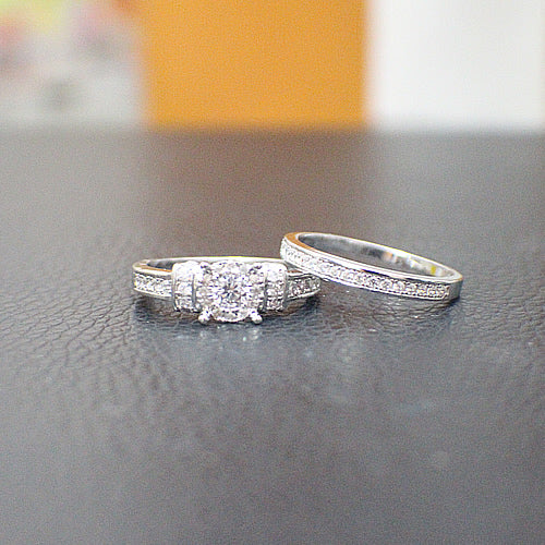 Sterling Silver Bridal Set - 10AB89