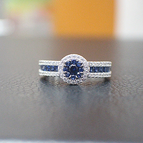 Sapphire Engagement Ring - 10AB90
