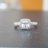 Sterling Silver Engagement Ring - 10AB93