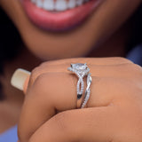 Sterling Silver Bridal Set - 10AS41