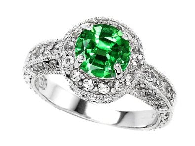 Emerald Engagement Ring