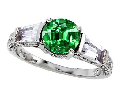 Emerald Engagement Ring