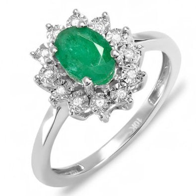 Emerald Engagement Ring