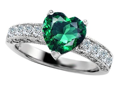 Emerald Engagement Ring