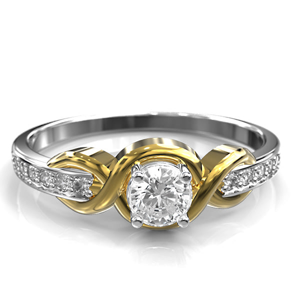 GOLD ENGAGEMENT RING - 10GG02