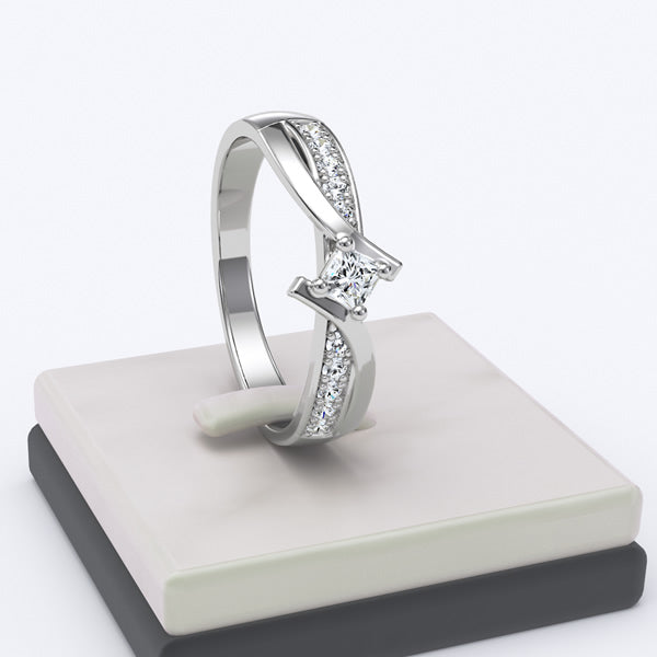 GOLD ENGAGEMENT RING - 10GG04