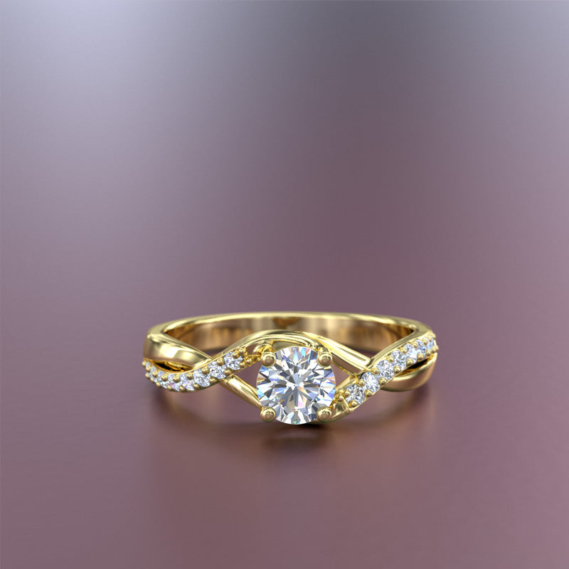 GOLD ENGAGEMENT RING - 10GG05