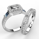 14k White Gold Bridal Set - 10GG54