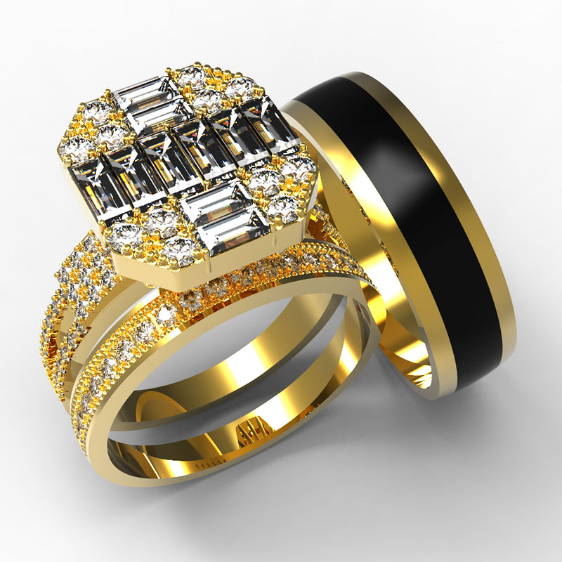 18K Gold Complete Trio Set - 10GG60