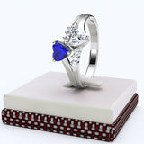 Sapphire Gold Engagement Ring - 10GG72