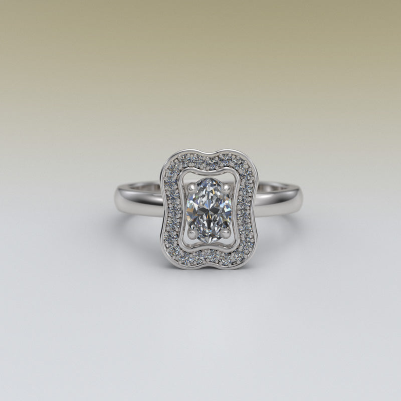 Gold Engagement Ring - 10GG74
