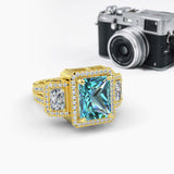 Aquamarine Engagement Ring - 10GG76