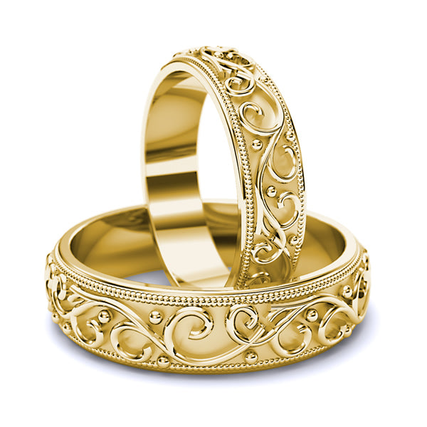 Gold Wedding Bands - 10GG80