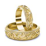 Gold Wedding Bands - 10GG80