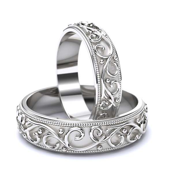 Gold Wedding Bands - 10GG80