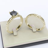 Gold with Black Onyx Bridal Set - 10GG85