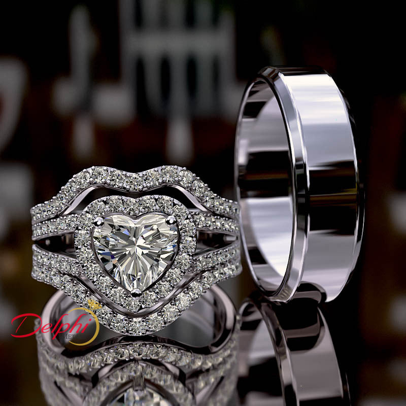 Gold Wedding Trio Set - 10GG88