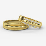 Gold Wedding Bands - 10GG94