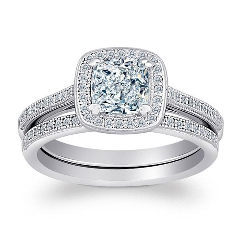 STERLING SILVER BRIDAL SET