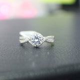 Sterling Silver Engagement Ring - 11AB48