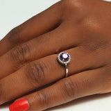 Sterling Silver Engagement Ring - 11AB63