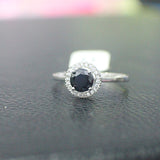 Sterling Silver Engagement Ring - 11AB64