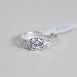 Sterling Silver Engagement Ring - 11AB75