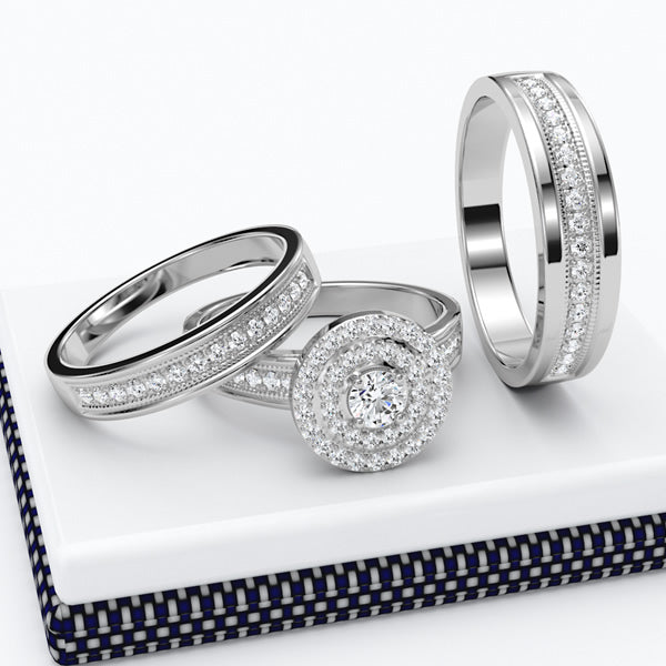 GOLD WEDDING SET - 11GG54