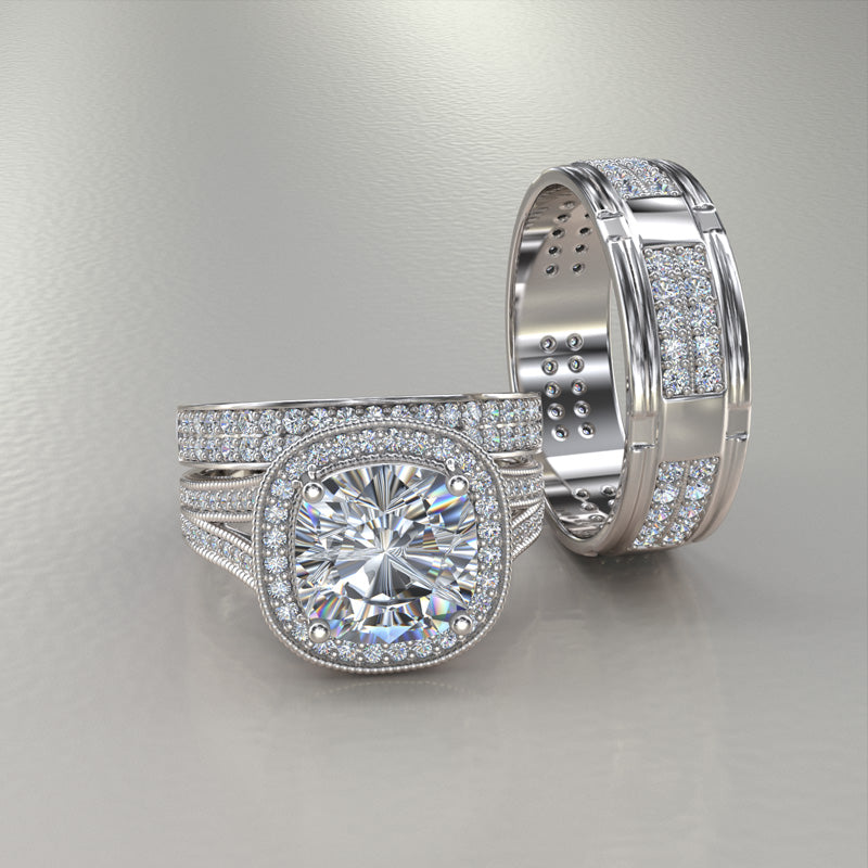 Complete Trio Wedding Set - 11GG58