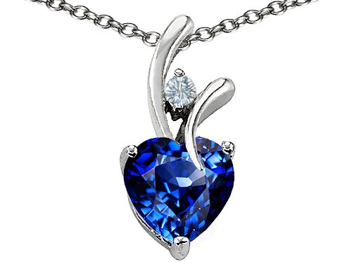 Heart ShapedSapphire Pendant