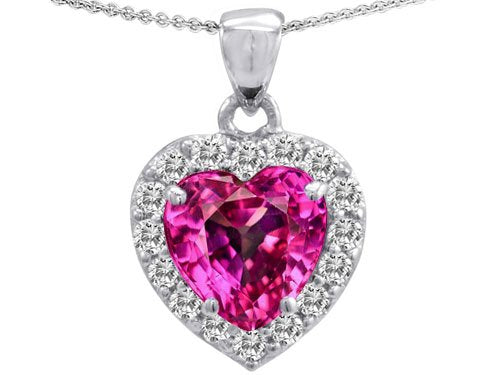 Heart Shape Sapphire Pendant