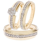 Round Cut Diamond Ring Set - 12GG86