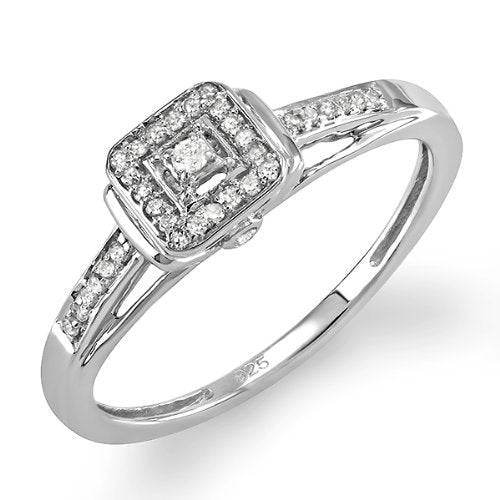 STERLING SILVER ENGAGEMENT RING