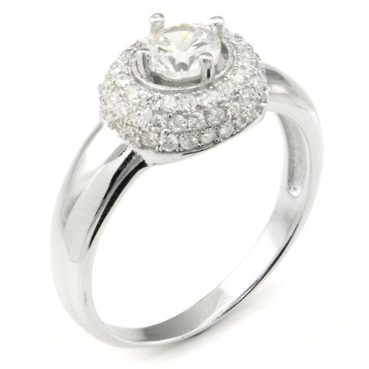 STERLING SILVER ENGAGEMENT RING