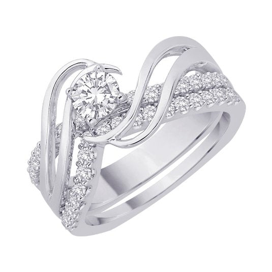 STERLING SILVER BRIDAL SET