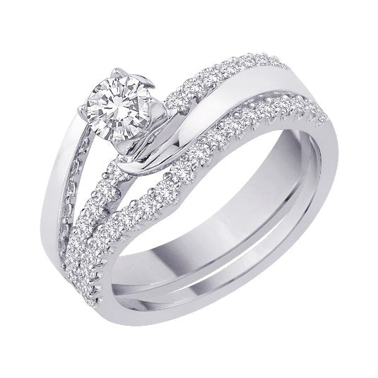 STERLING SILVER BRIDAL SET