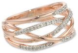 10k Rose Gold Diamond Ring - 12GG79
