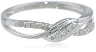 10k White Gold Diamond Ring - 12GG81