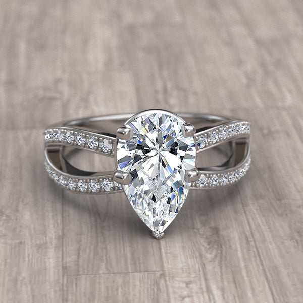 Pear Cut  Engagement Ring -12GG95