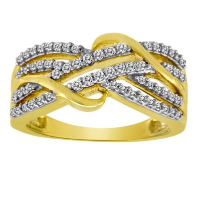 10k Yellow Gold Diamond Ring - 12GG97