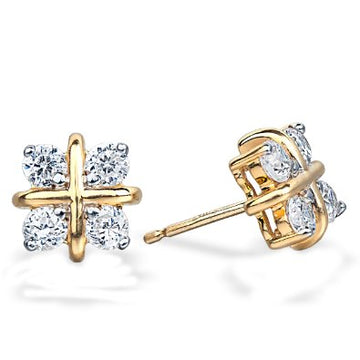 .80ct Diamond Hugs and Kisses Diamond Earrings - 12RR32