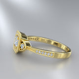 Gold Engagement Ring - 13GG08