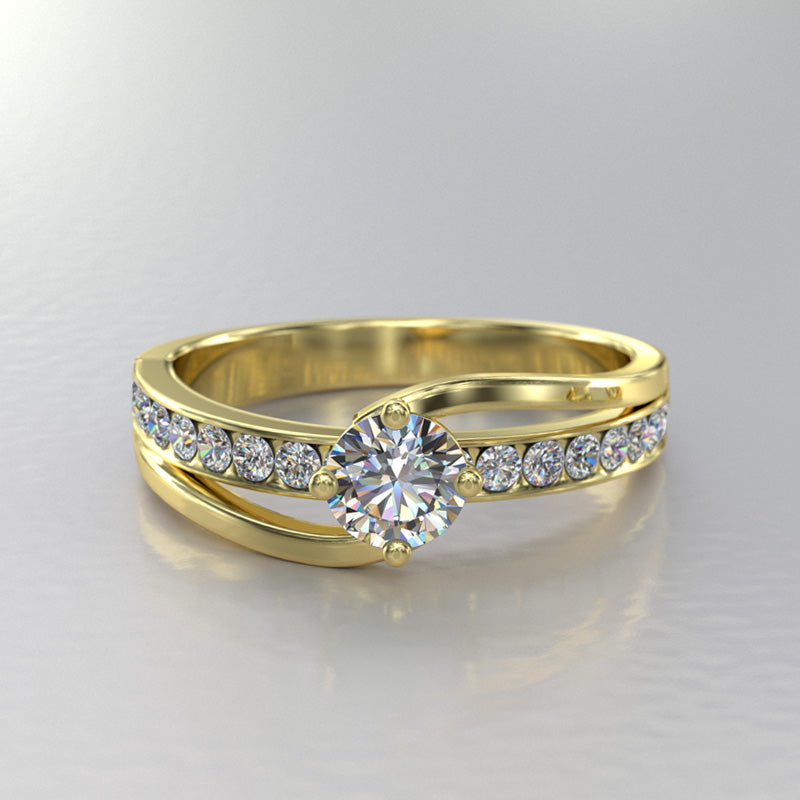 Gold Engagement Ring - 13GG17