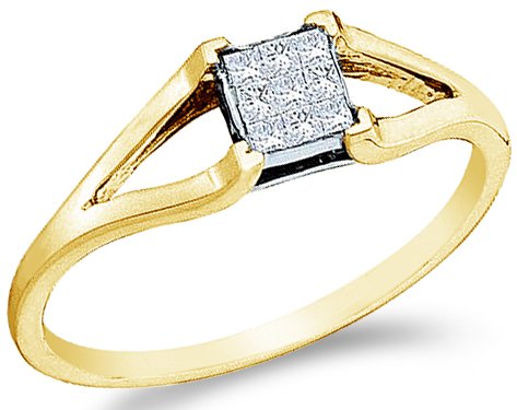 Yellow OR White Gold Diamond Engagement Ring