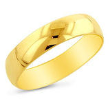 Yellow Gold 5mm Men's Wedding Band Ring
