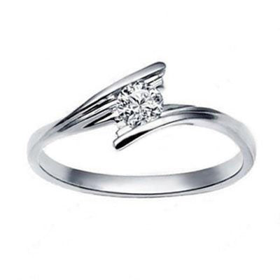 Unique Diamond Solitaire Engagement Bridal Ring