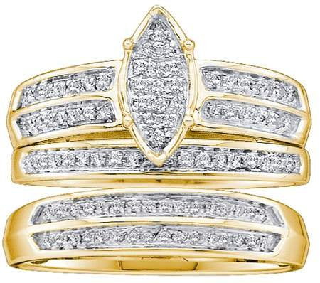 Real Diamond Wedding Set